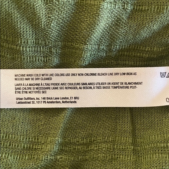 Sz S Free People Textured Green 100% Cotton Long Dress - Picture 4 of 5